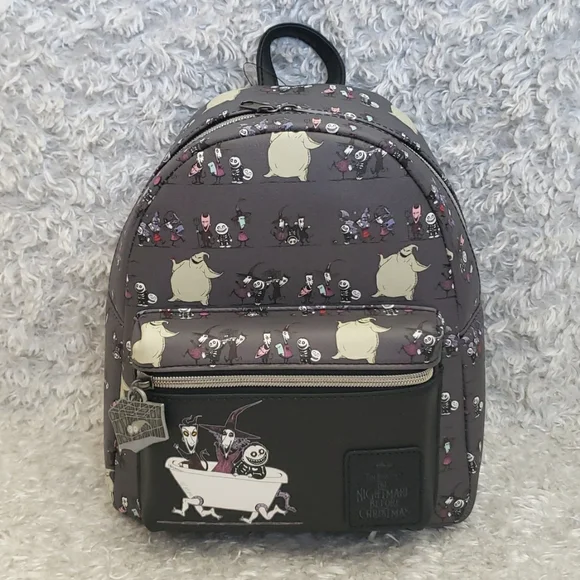 Loungefly Nightmare Before Christmas NBC Oogie Boogie Grey Mini Backpack NWT 34080037_hi?h=512 main image 3
